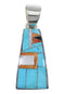 Sterling Silver And Multicolor Inlay Southwest Pendant VX64486